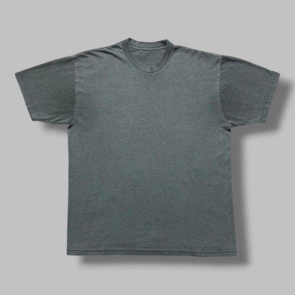 Vintage Sun Faded Shirt Gray Blank Tee Minimalist Goth Grunge Aesthetic XL